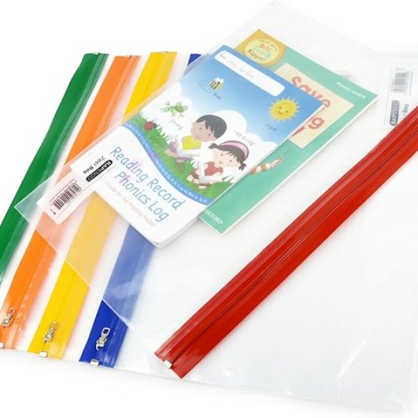 1503 Zippi Bags with Metal Zip A4+ Clear 5-pack2