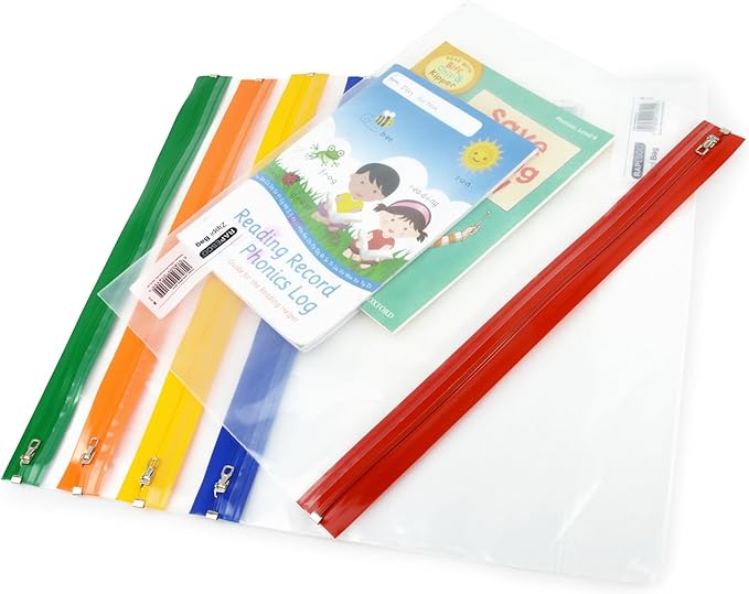 1503 Zippi Bags with Metal Zip A4+ Clear 5-pack2